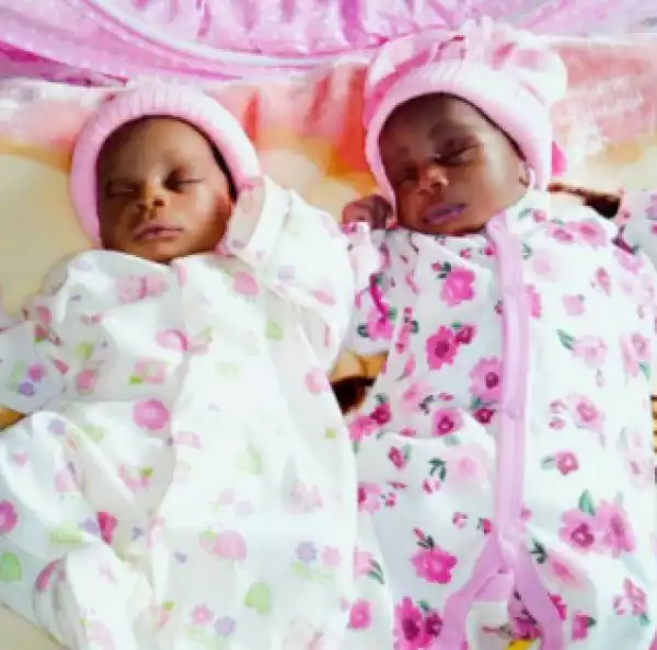 " Facebook Prayers Work ": Nigerian Man Welcomes Set Of Twins (Photos)
